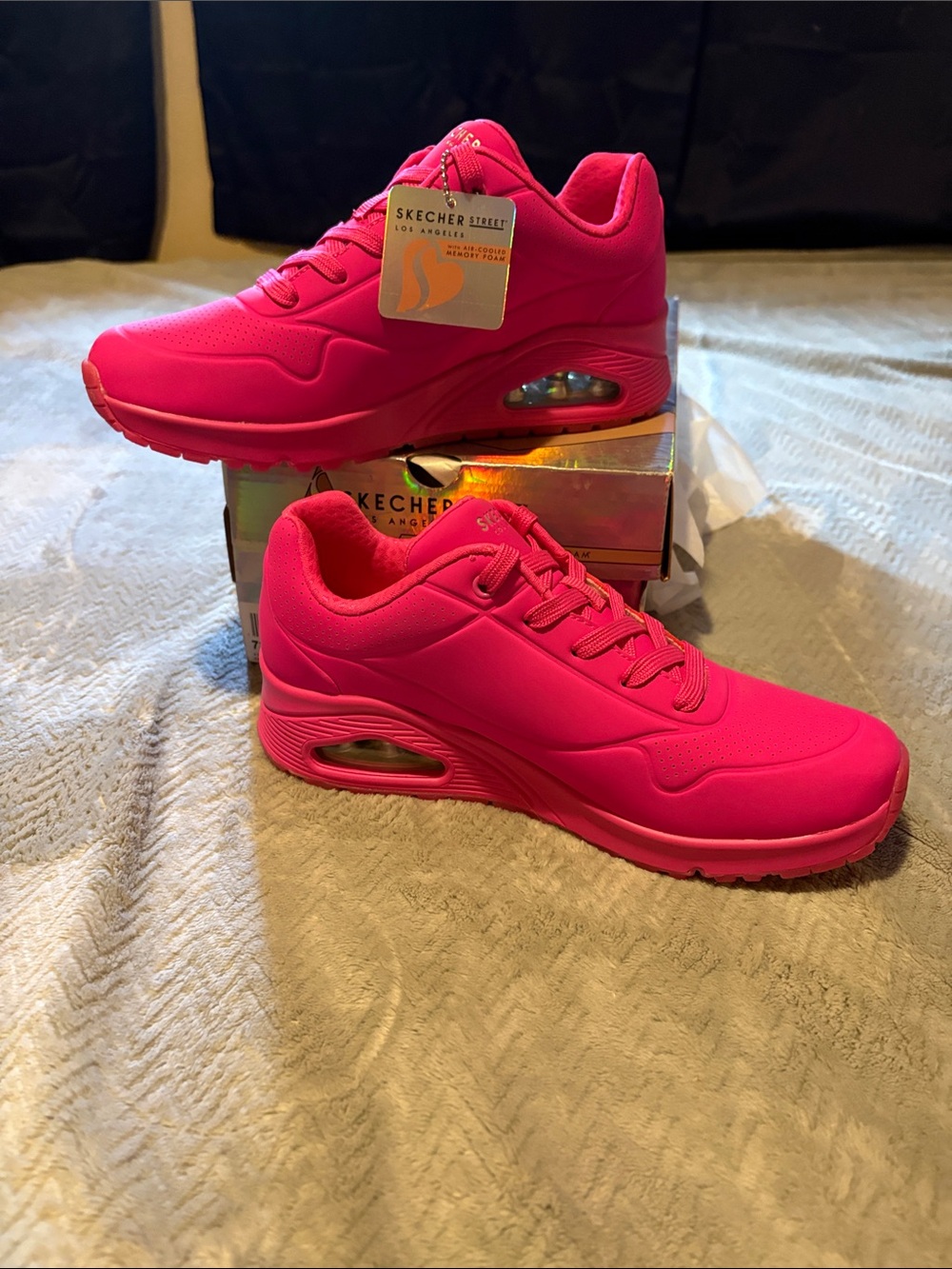 Skechers Pink Women's Air-Cushioned Athletic Sneakers
